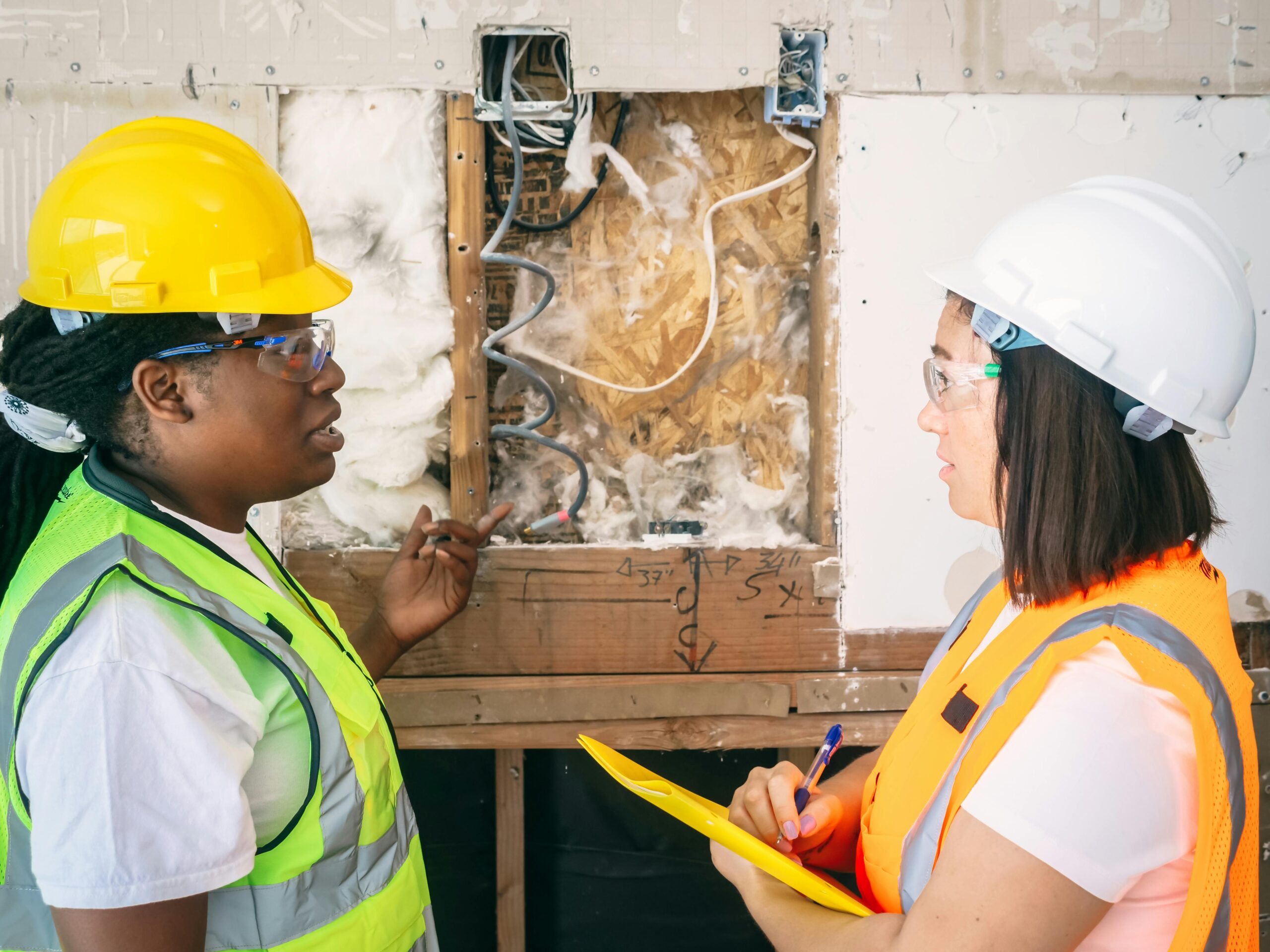 Female Engineers Talking with Each Other